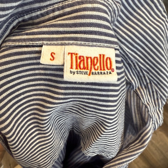 Tianello by Steve Barraza Striped Button-Down Tunic – Size Small - Picture 5 of 5